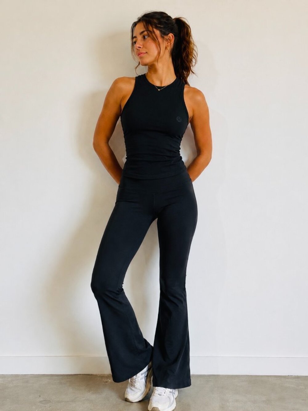 Set of black Lululemon leggings in size 8
